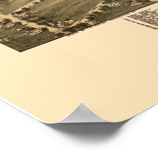 New Castle, PA Panoramic Map - 1896 Poster (Hoek)