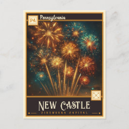 New Castle, Pennsylvania | Antiek Briefkaart