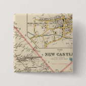 New Castle Vierkante Button 5,1 Cm (Voorkant)