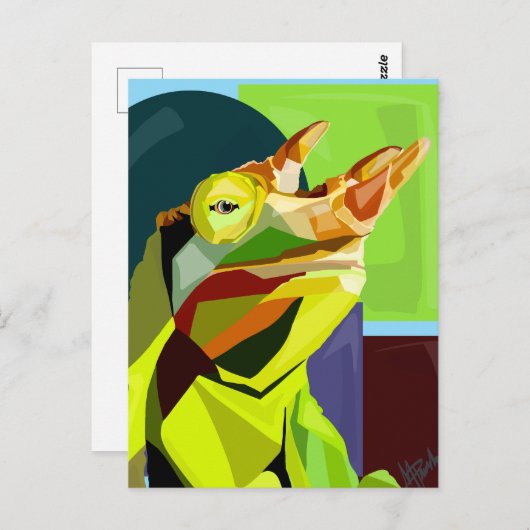 New Cham On The Block—Jackson’s Chameleon Briefkaart (Voorkant / Achterkant)