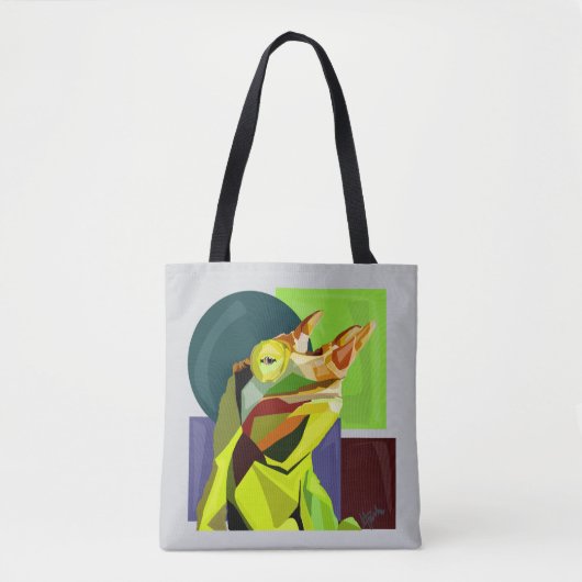New Cham On The Block—Jackson’s Chameleon Tote Bag (Voorkant)