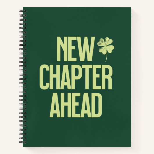 New Chapter Ahead Shamrock Notitieboek (Voorkant)