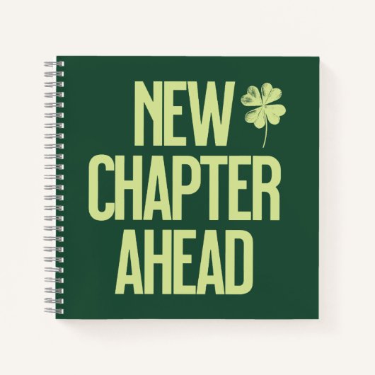 New Chapter Ahead Shamrock Notitieboek (Voorkant)