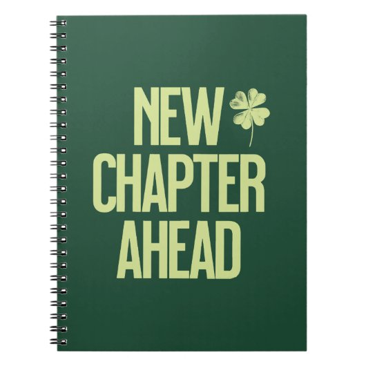 New Chapter Ahead Shamrock Notitieboek (Voorkant)