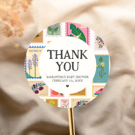 New Chapter Baby Shower  Ronde Sticker