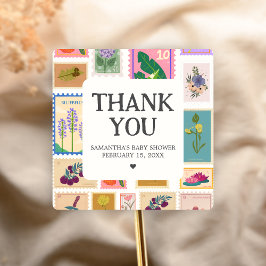 New Chapter Baby Shower  Vierkante Sticker