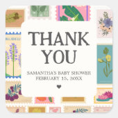 New Chapter Baby Shower Vierkante Sticker (Voorkant)