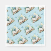 New Chapter Begin Boy Blue Brunch Book Baby Shower Servet (Voorkant)