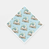 New Chapter Begin Boy Blue Brunch Book Baby Shower Servet (Hoek)