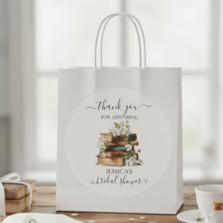 New Chapter Begins Book Bridal Shower  Ronde Sticker