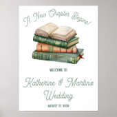 New Chapter Begins, Book Themed Welcome Poster (Voorkant)