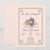 New Chapter Begins Bridal Shower Floral Beginnings Kaart (Voorkant / Achterkant)