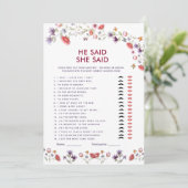 New Chapter Begins He Said She Said Bridal Shower (Staand voorkant)