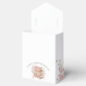 New Chapter Begins Pink Bow Baby Shower Favor Box Bedankdoosjes (Geopend)