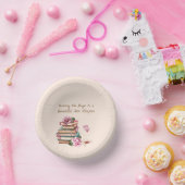 New Chapter Begins Romantic Book Theme Floral Papieren Kommen (Feest)