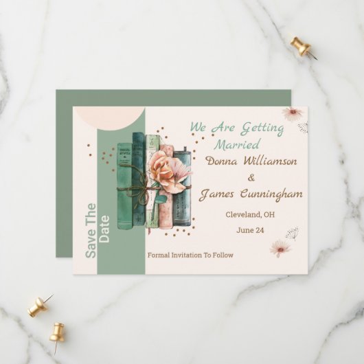 New Chapter Begins Save the Date (Voorkant / Achterkant in situ)