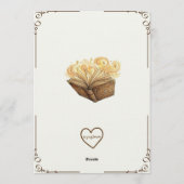 New Chapter Begins Soon, Golden Book Baby Shower Kaart (Achterkant)