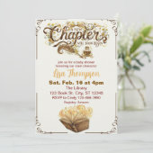 New Chapter Begins Soon, Golden Book Baby Shower Kaart (Staand voorkant)