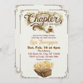 New Chapter Begins Soon, Golden Book Baby Shower Kaart (Voorkant / Achterkant)