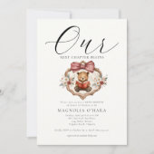 New Chapter Begins Storybook Floral Baby Shower Kaart (Voorkant)