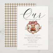 New Chapter Begins Storybook Floral Baby Shower Kaart (Voorkant / Achterkant)