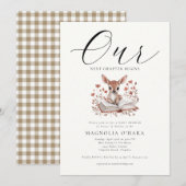 New Chapter Begins Storybook Floral Baby Shower   Kaart (Voorkant / Achterkant)