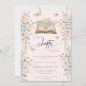 New Chapter Begins Storybook flowers Bridal Shower Kaart (Voorkant)