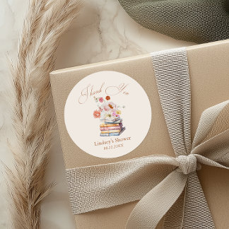 New Chapter Begins Thank You Book  Ronde Sticker