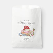 New Chapter Begins Winter Floral Baby Shower  Bedankzakje (Voorkant)