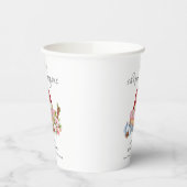 New Chapter Begins Winter Floral Baby Shower Papieren Bekers (Links)