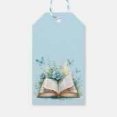 New Chapter Blue Boy Brunch StoryBook Baby Shower Cadeaulabel (Achterkant)