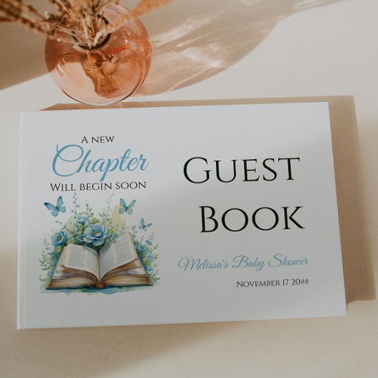 New Chapter Blue Boy Brunch StoryBook Baby Shower Gastenboek