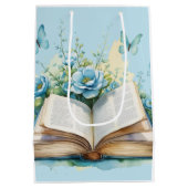 New Chapter Blue Boy Brunch StoryBook Baby Shower Medium Cadeauzakje (Achterkant)