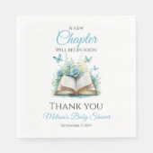 New Chapter Blue Boy Brunch StoryBook Baby Shower Servet (Voorkant)