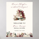 New Chapter Books Winter Bridal Shower Welcome Poster (Voorkant)