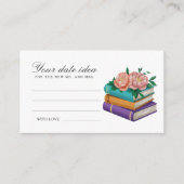 New Chapter Bridal shower Date night ideas  Informatiekaartje (Voorkant)