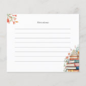 New Chapter Bridal Shower Recipe Card (Achterkant)