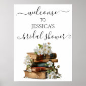 New Chapter Bridal Shower Welcome Sign Poster (Voorkant)