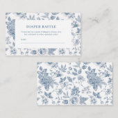 New chapter chinoiserie Baby shower diaper raffle Informatiekaartje (Voorkant / Achterkant)