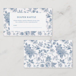 New chapter chinoiserie Baby shower diaper raffle Informatiekaartje