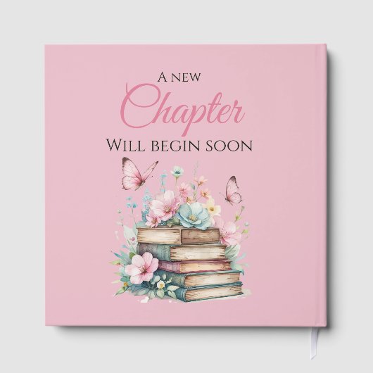 New Chapter Girl Storybook Guest Book Baby Shower Gastenboek (Achterkant)
