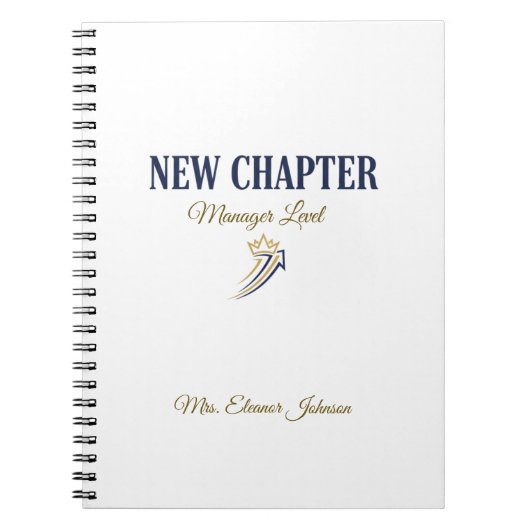 New Chapter Manager Level Personalized Notitieboek (Voorkant)
