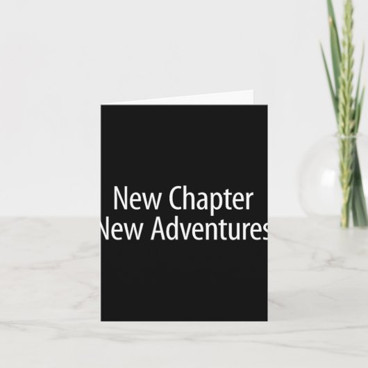 New Chapter - New Adventures - Kaart (Voorkant)