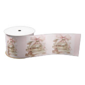 New Chapter Pink Bow Stripes Baby Shower Satijnen Lint (Spoel)