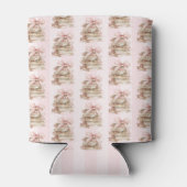 New Chapter Pink Bow Stripes Blikjeskoeler (Achterkant)