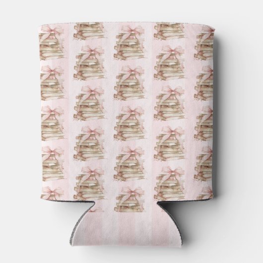 New Chapter Pink Bow Stripes Blikjeskoeler (Achterkant)