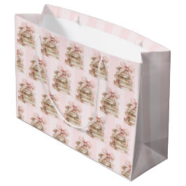 New Chapter Pink Bow Stripes  Groot Cadeauzakje