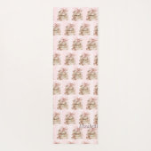 New Chapter Pink Bow Stripes Yogamat (Achterkant)