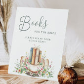 New Chapter Storybook Books for Bride Reclamebord Met Voetstuk