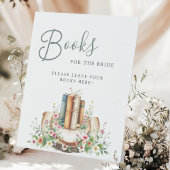 New Chapter Storybook Books for Bride Reclamebord Met Voetstuk